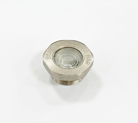 Glass To Metal Seal Hermetic Sight Glass 6MPa Hermetic Visual Panel Thread