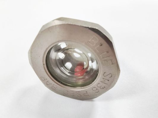 Pressure Hermetic Sight Glass with Flanged Connection Glass To Metal Seal 1215 Steel