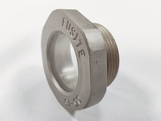 Hermetic Sight Glass with Glass To Metal Seal 1215 Steel Maximum Pressure 6MPa 10MPa