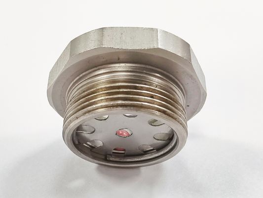 Pressure Hermetic Sight Glass with Flanged Connection Glass To Metal Seal 1215 Steel