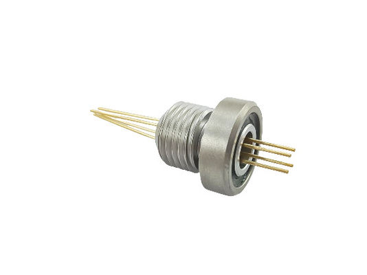Screw Mounting Hermetic Feedthrough Connectors Electroless Nickel Contact Plating -70.C to 300.C