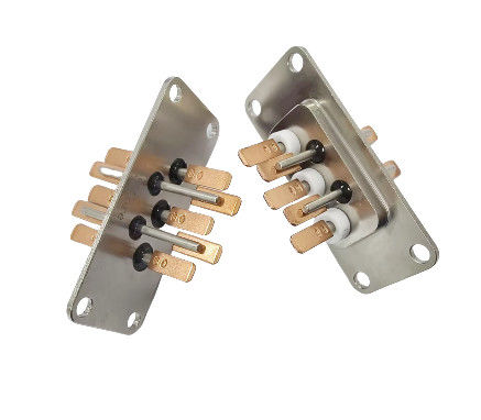 10 PINS Core Copper-Plated-Tin Hermetic Seal Terminal with Double Soldering Pads Made by Glass-Ceramic-Metal Sintering