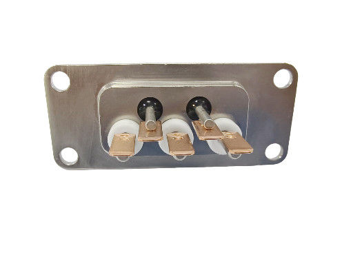10 PINS Core Copper-Plated-Tin Hermetic Seal Terminal with Double Soldering Pads Made by Glass-Ceramic-Metal Sintering