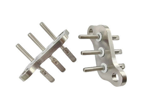 Dual Ceramic, Tinned Solder Tab High-Temperature Sealed Terminal for New Energy Electric Compressor