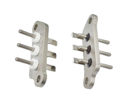 Nickel-Plated Short Welding Tab Sealed Terminal with 30.6mm Needle Length and 1000MΩ Insulation Resistance