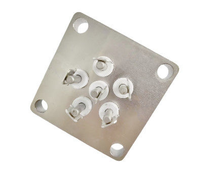 6-Core Bimetallic Nickel-Plated Double Welding Tab Sealed Terminal Block with 35A Max Operating Current