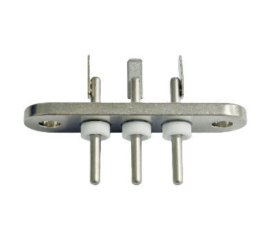 30A Sealed Terminal with Bimetallic Tinned Welding Sheets -40°C 150°C Two Oppositely Oriented Solder Joints