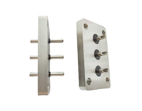23.7mm Steel Pin with One Tapered End and Small Square Plate for Air Conditioner Compressor Sealing Terminal Plate