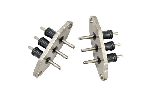 30A Maximum Working Current Hermetic Electric Vehicle Connector with SUH446 and Copper Pin Materials