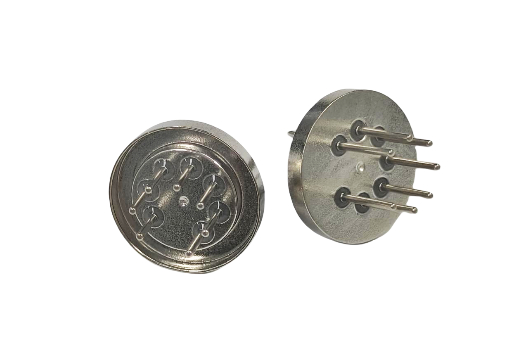 NO LEAK Hermetic Feedthrough Connectors with Copper Plated Finish and Gold/Silver Contact Plating