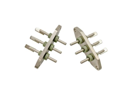 SAPH440 Plate Hermetic EV Connector Glass And Ceramic Insulator SUH446 STAINLESS STEEL Pins