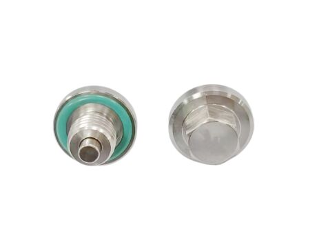 Green O-ring Drain Plug , Neodymium Rod Type Megent Optimized for Industrial Applications and Long Term